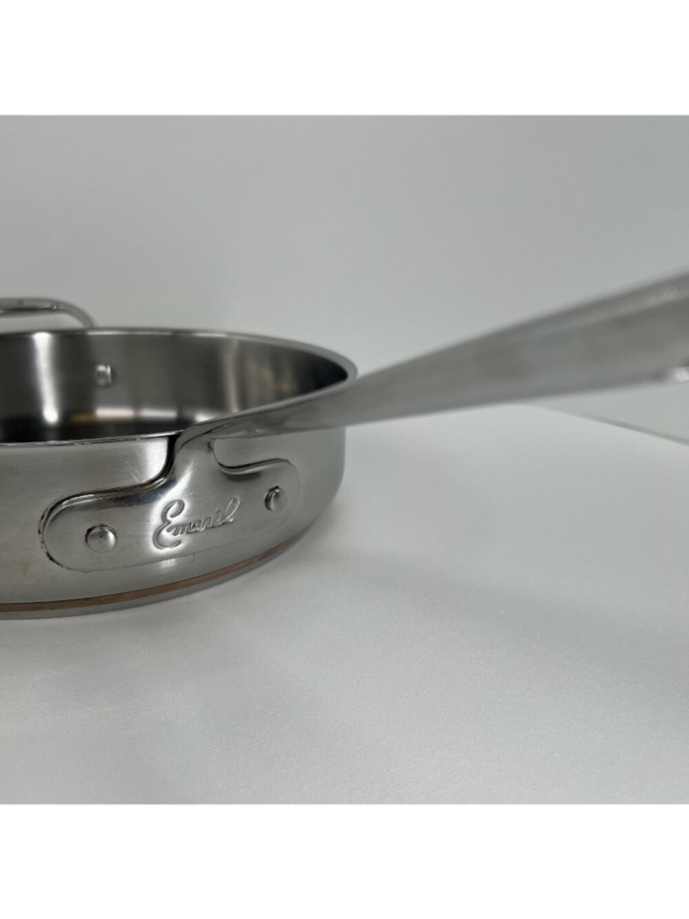 Emeril 3qt Sauté Pan Stainless Steel Copper Band Skillet Helper Handle 10.5 Inch - Picture 9 of 16
